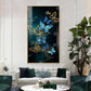 Blue Butterflies Wall Art Crystal Diamond