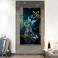 Blue Butterflies Wall Art Crystal Diamond