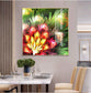 Glowing Rainbow Flower Wall Art Crystal Diamond